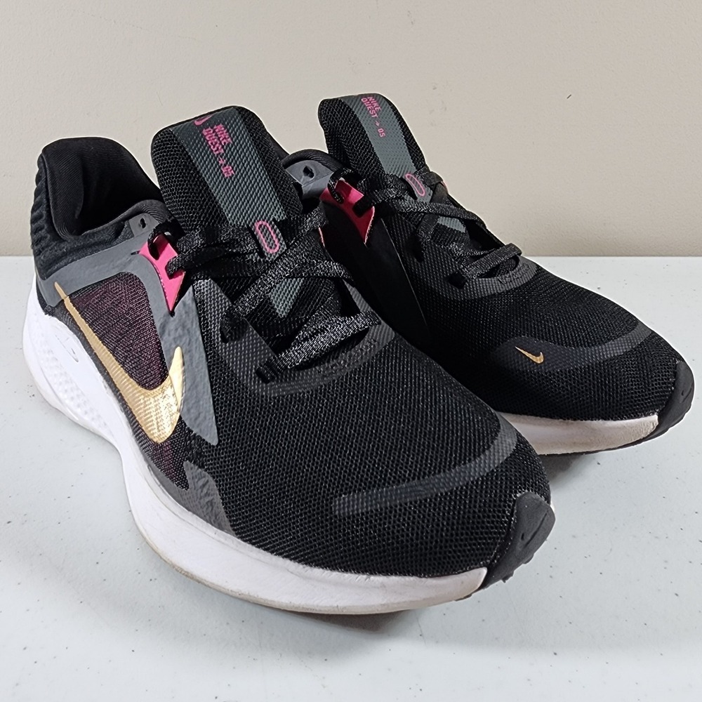 Nike Quest 5 Womens Size 7 Black Athletic Running Shoes Sneakers DD9291-009 -...